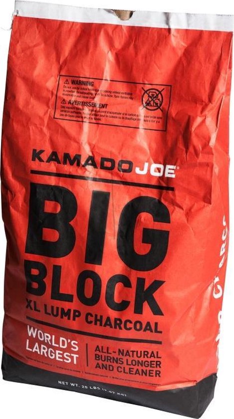 3. Kamado Joe- Big Blocks 9kg - 4 soorten houtskool die jij kunt gebruiken op jouw Kamado barbecue