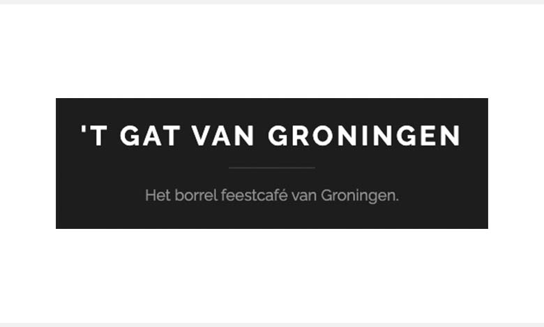 ’t Gat van Groningen feestcafe logo